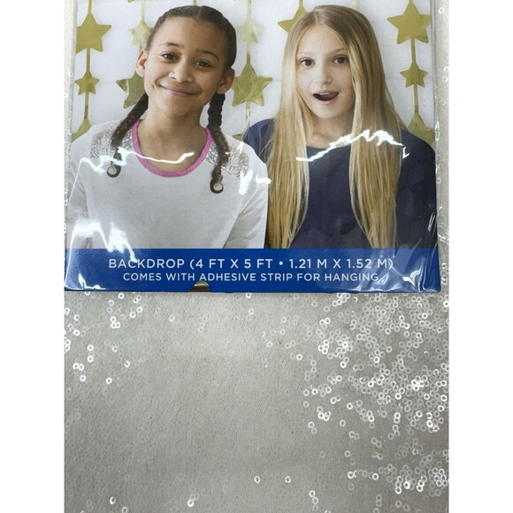 321 Party Gold Star Wall Backdrop 4ft x 5ft Photo Booth Decor Set If 10 Packs - Picture 3 of 5